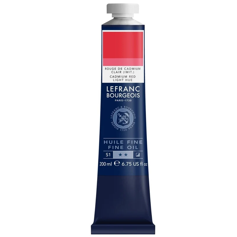 Tinta Óleo Fine Lefranc & Bourgeois 200ml 814 Cadmium Red Light Hue