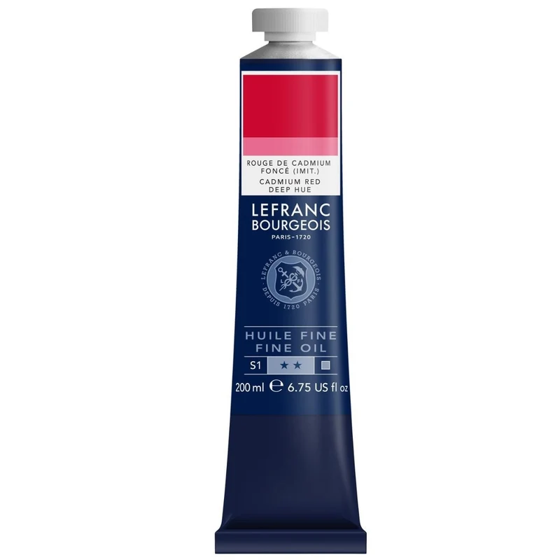 Tinta Óleo Fine Lefranc & Bourgeois 200ml 817 Cadmium Red Deep Hue