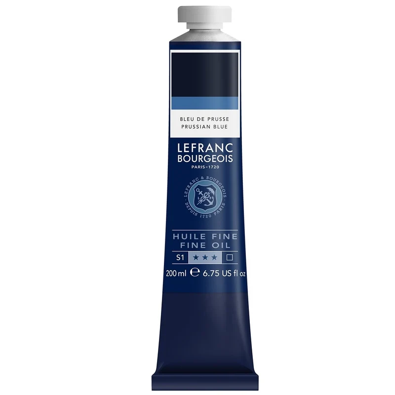 Tinta Óleo Fine Lefranc & Bourgeois 200ml 824 Prussian Blue