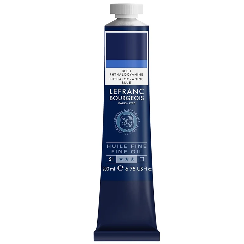 Tinta Óleo Fine Lefranc & Bourgeois 200ml 825 Phthalo Blue