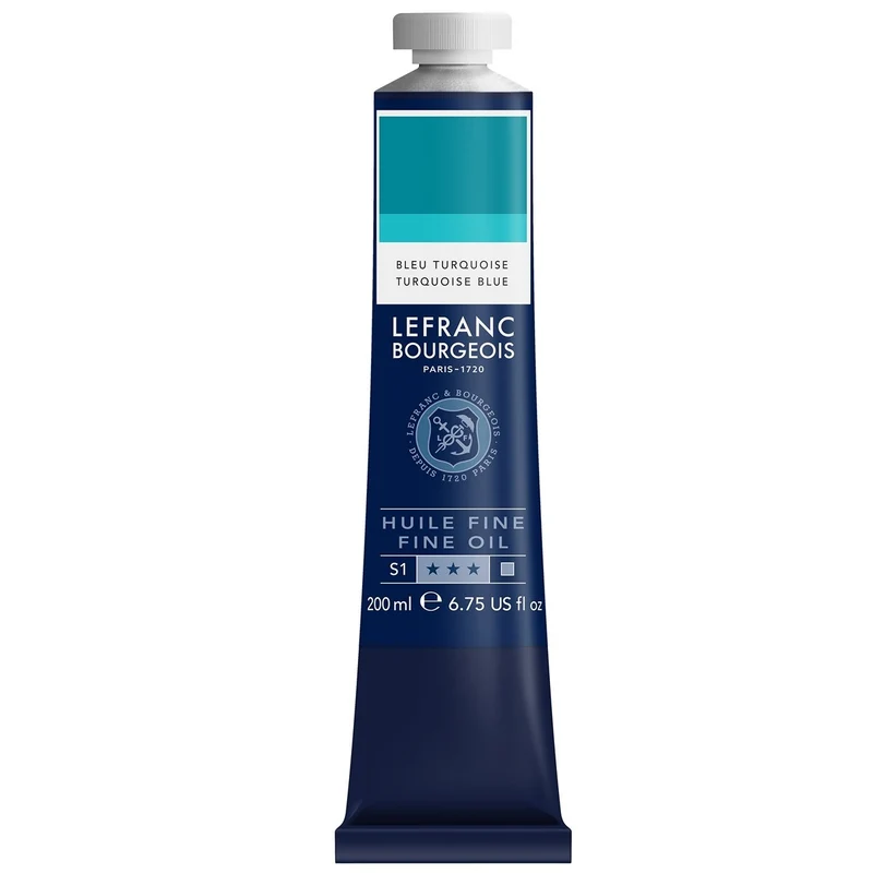 Tinta Óleo Fine Lefranc & Bourgeois 200ml 830 Turquoise Blue