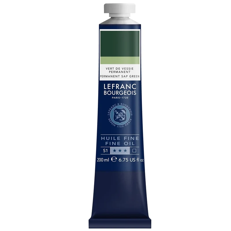 Tinta Óleo Fine Lefranc & Bourgeois 200ml 832 Permanent Sap Green