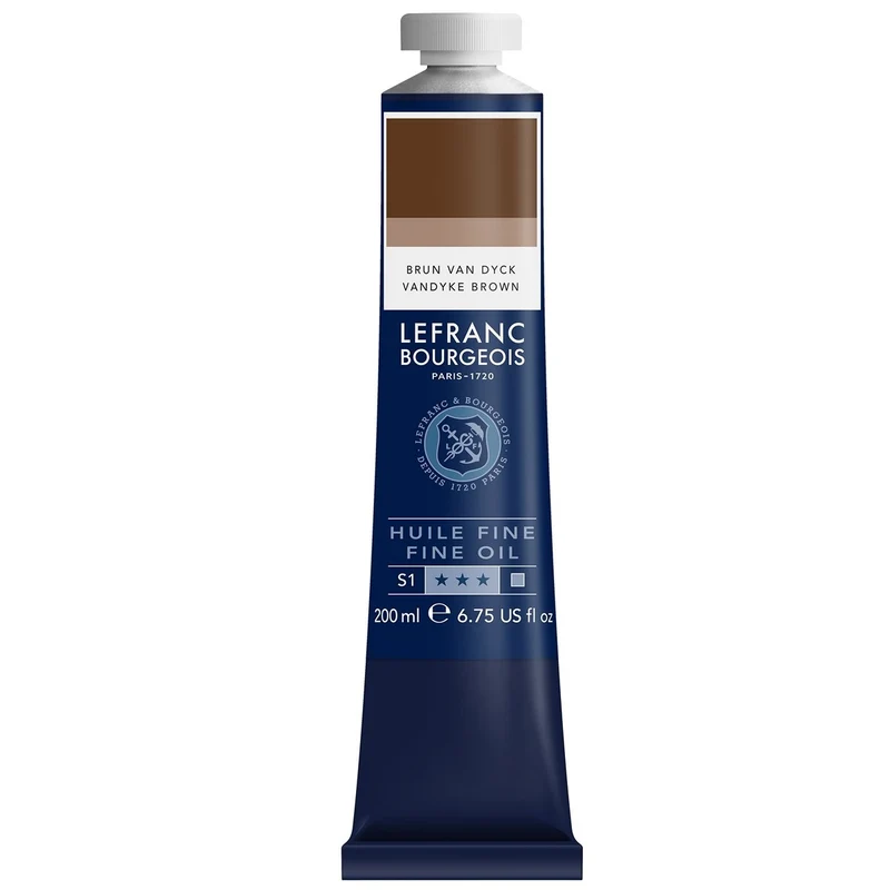 Tinta Óleo Fine Lefranc & Bourgeois 200ml 847 Vandyck Brown