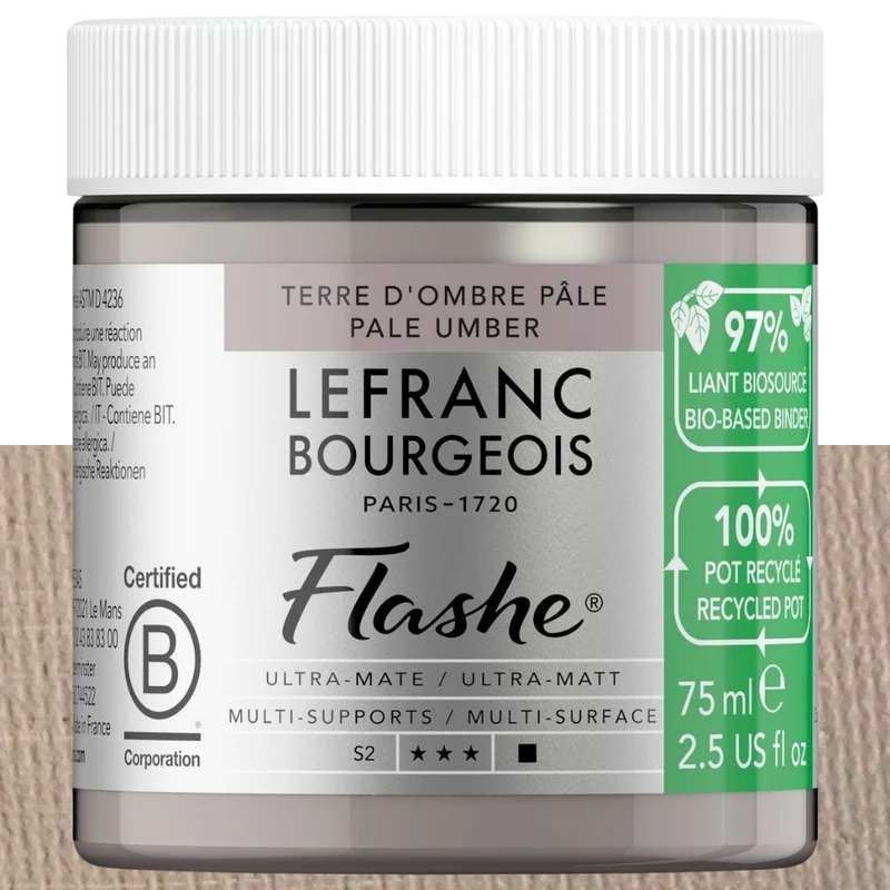 Tinta Vinílica Flashe Biobased Lefranc & Bourgeois 75ml S2 862 Pale Umber