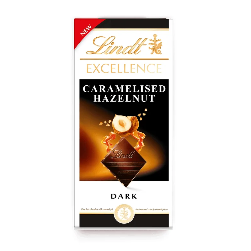 Tableta EXCELLENCE Amarga y Avellanas Caramelizadas 100g