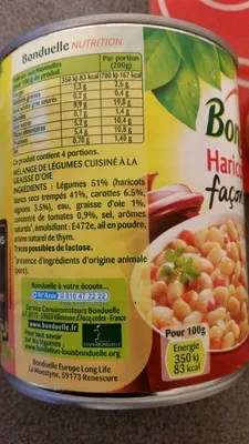 Haricot blanc façon cassoulet