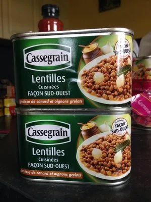 Lentilles cuisinées sud ouest