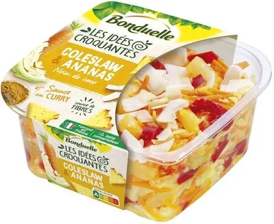 Les Créatives - Coleslaw Ananas et Noix de coco - Sauce au curry
