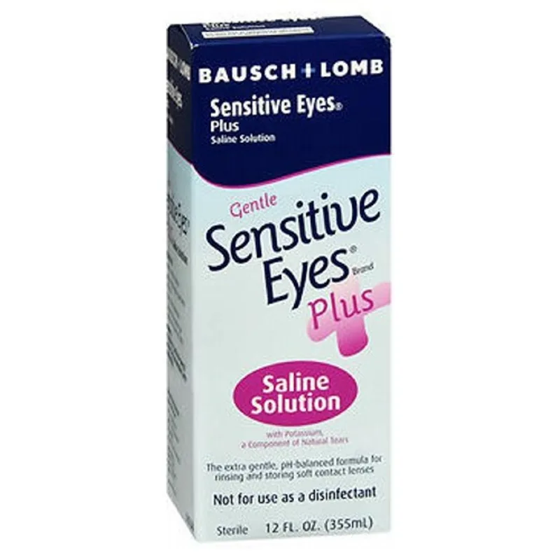 Bausch E Lomb Olhos Sensíveis Mais Solução Salina Para Lentes De Contato 12 Oz Por Bausch E Lomb