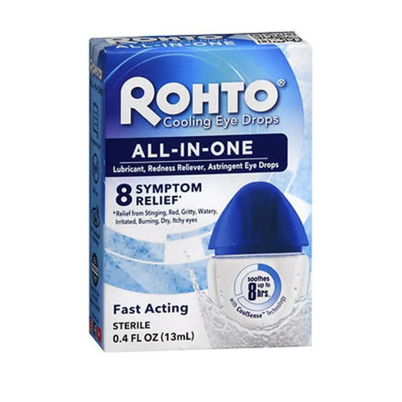 Gotas Para Os Olhos Rohto Ice Redness Relief 0,43 Oz By Mentholatum