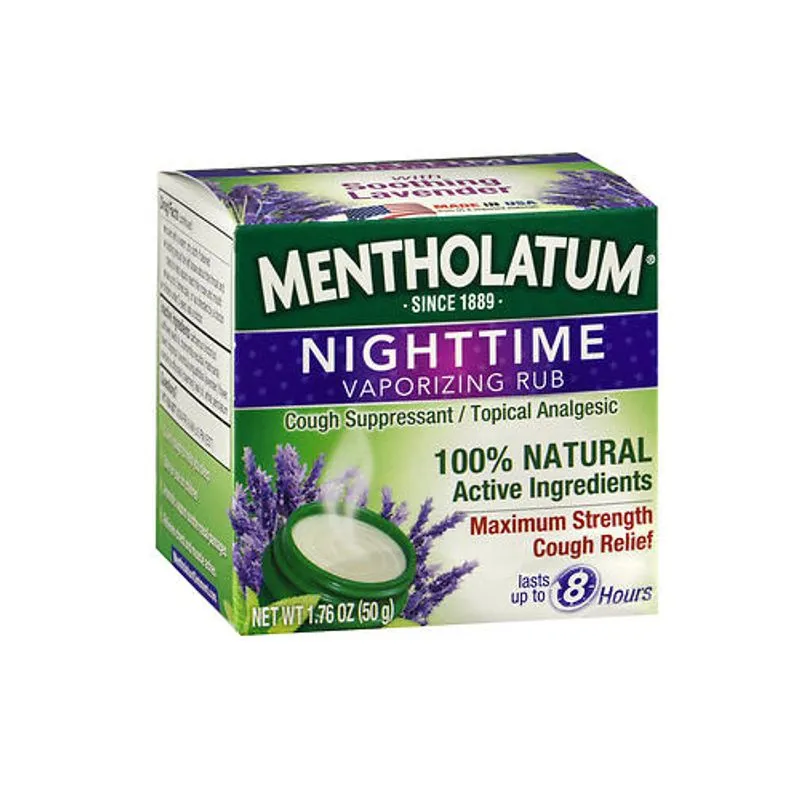 Mentholatum Nighttime Vaporizing Rub 1,76 Oz Por Mentholatum
