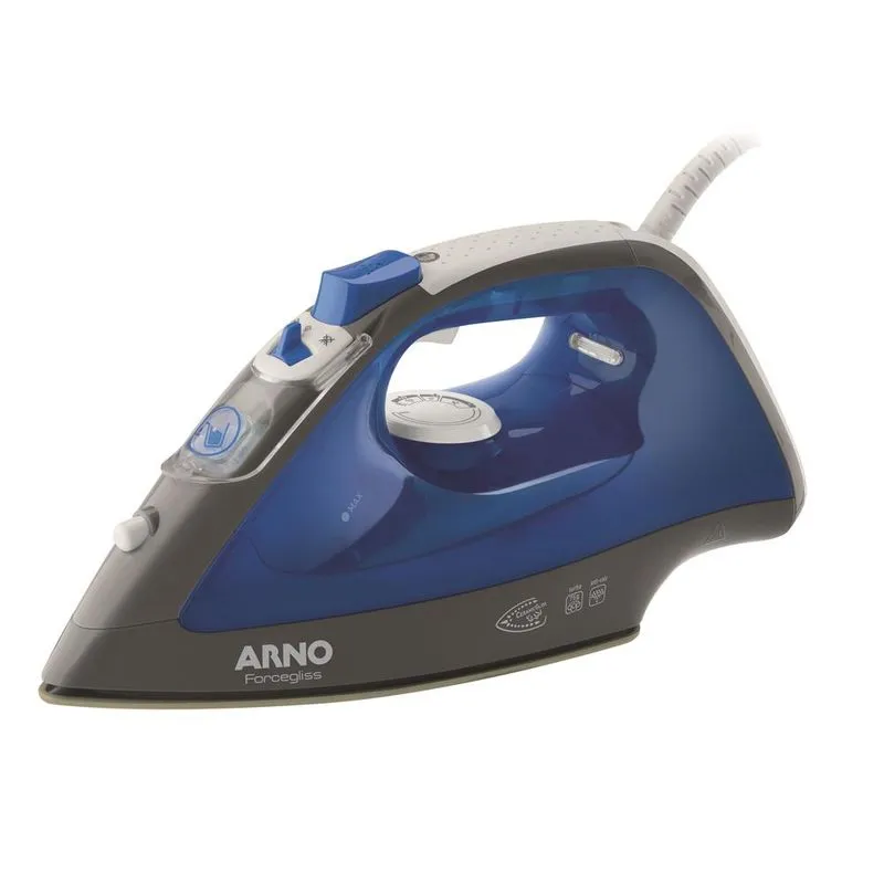 Ferro a vapor Arno Forcegliss FFC1 Base Cerâmica 1520w Azul 220v