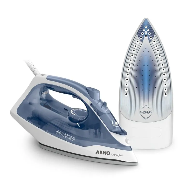 Ferro a Vapor Arno Ultragliss com Base Durilium Airglide FU02 127V