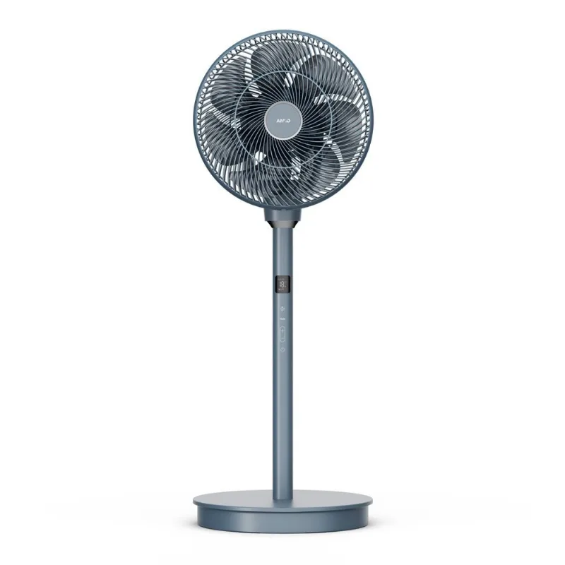 Ventilador Coluna Arno 3 em 1 Turbo Silence Compact Multflow com Controle Remoto Azul Acinzentado - VEMF