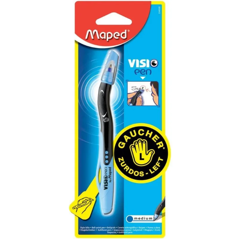 Caneta Esferografica Vision Pen P/CANHOTO 1MM Azul