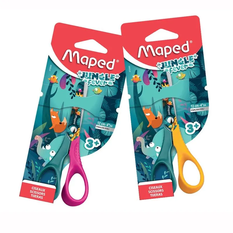 Tesoura escolar Vivo Jungle Fever 12cm 472000 - Maped
