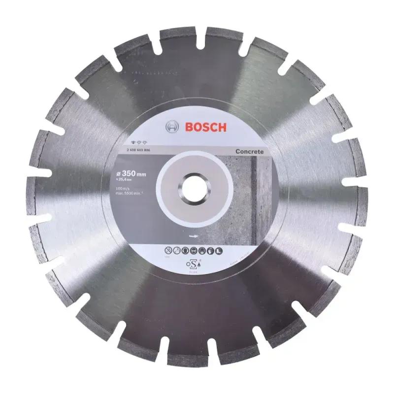 Disco Corte Diamantado Segmentado 350mm para Concreto Bosch