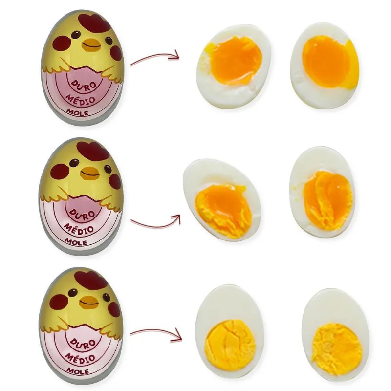 Temporizador Termômetro Mole Médio Duro Ovo Cozido Timer Egg
