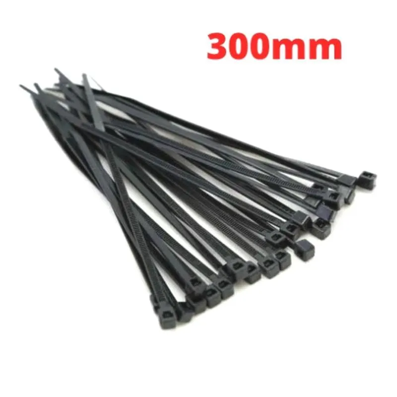 100 Cintas Plástica Fita Braçadeira Enforca Gato Grossa 30cm