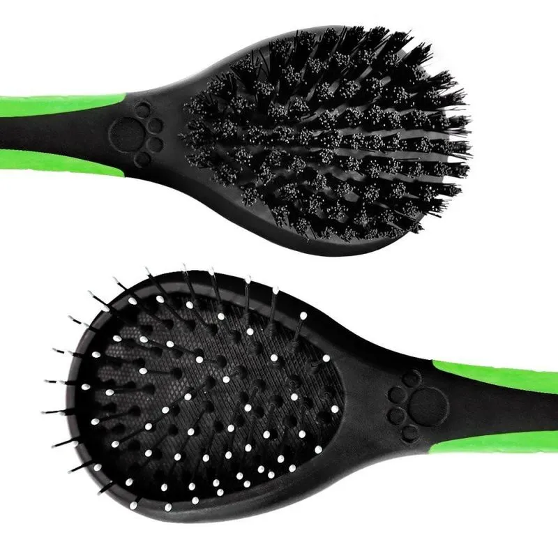 Escova Verde Para Animais Pets Escovação E Remove Pelos