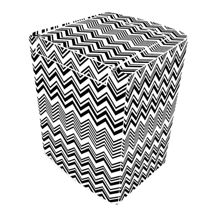 Capa Para Máquina De Lavar G Roupas Zig Zag Com Zíper
