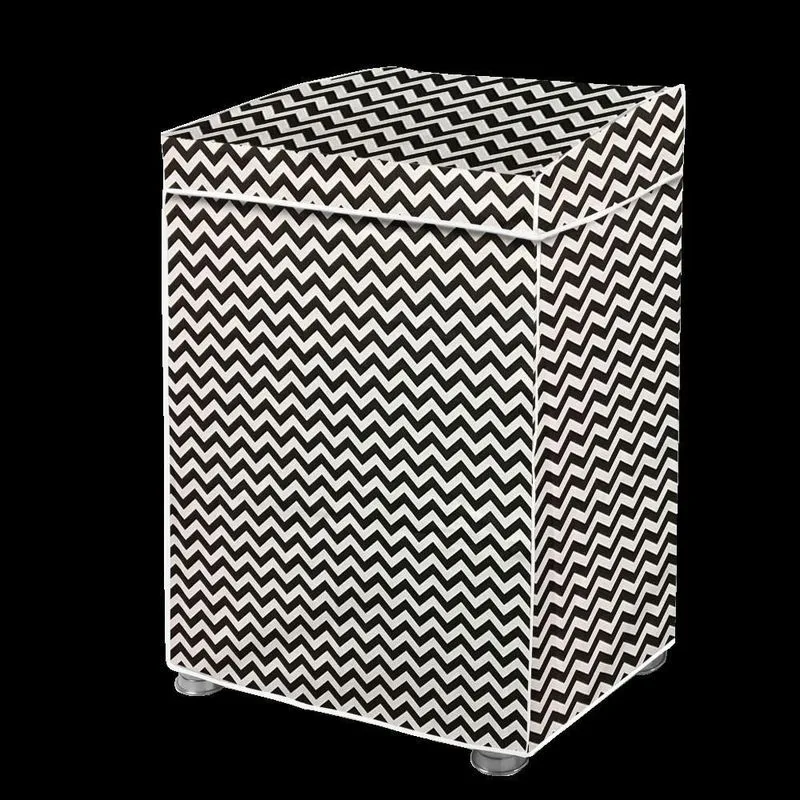 Capa Para Máquina De Lavar P Forrada Zig Zag Com Tampa