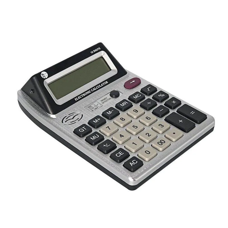 Kit 03 Calculadora Display Dígito Duplo Detetor Notas Falsas