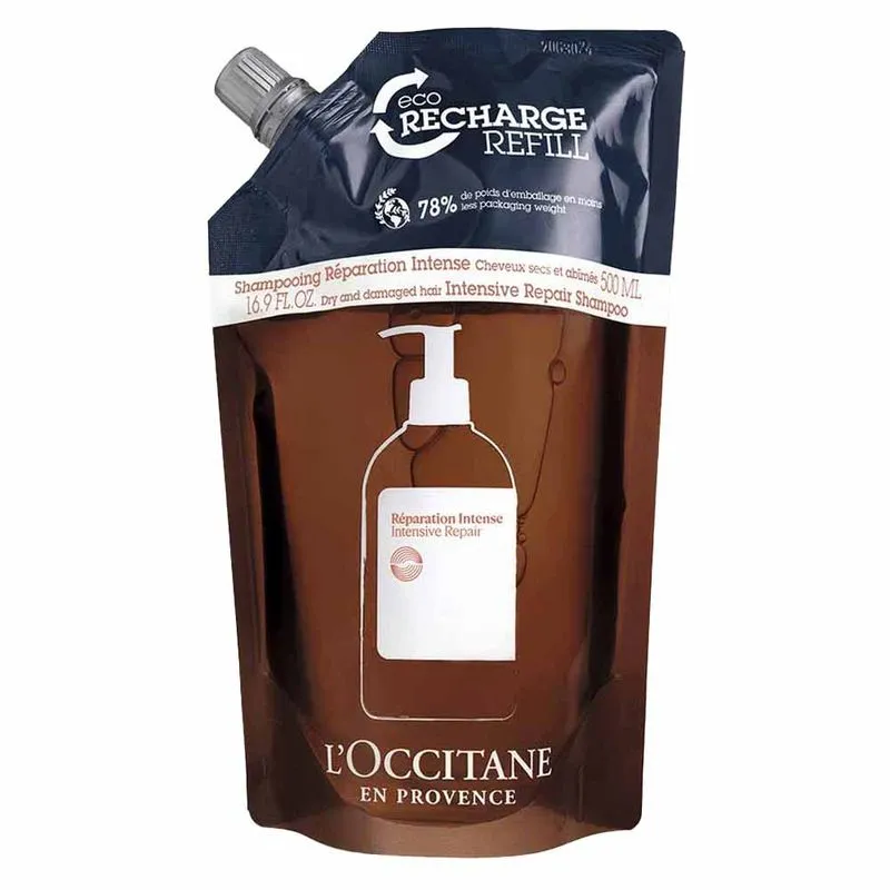 Eco-Refil Shampoo Loccitane Provence Reparação Intensiva Aromacologia 500ml