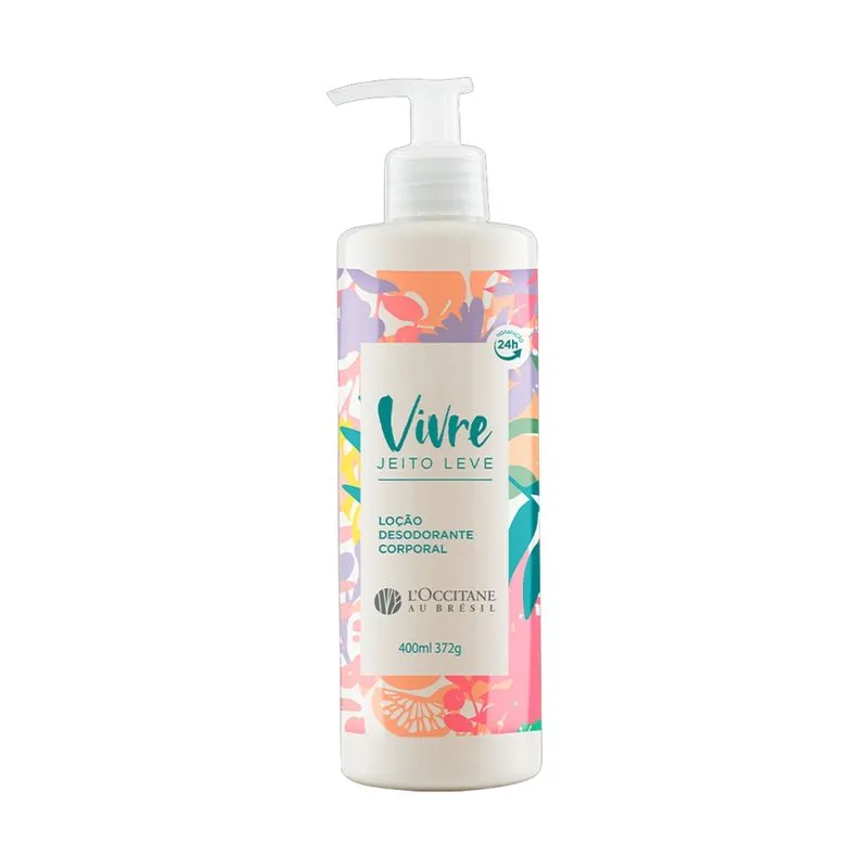 Loção Desodorante Corporal Vivre Jeito Leve L’Occitane 400ml
