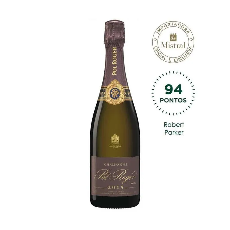 Vinho Champagne Pol Roger Rosé Brut Vintage 2015 (pol Roger) 750ml