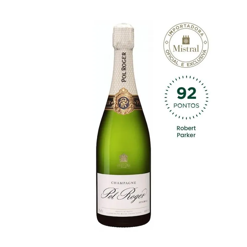 Vinho Champagne Pol Roger Brut Réserve (pol Roger) 750ml