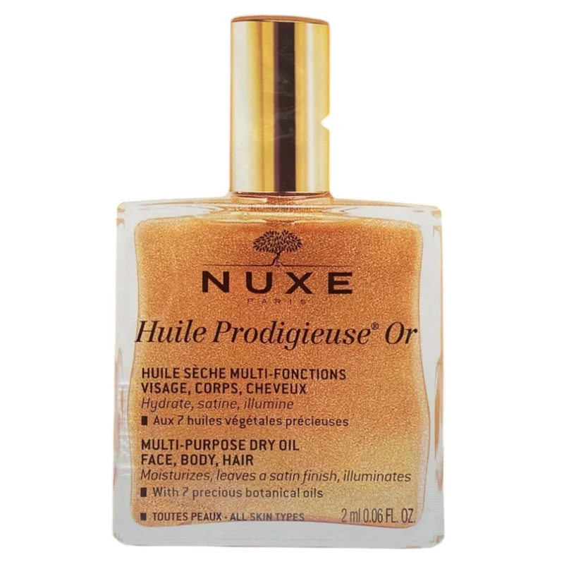Set Duo, Nuxe, Huile Prodigieuse Or Multi-Purpose, Body Oil, All Over The Body, 12 pcs, 2 ml *Sample