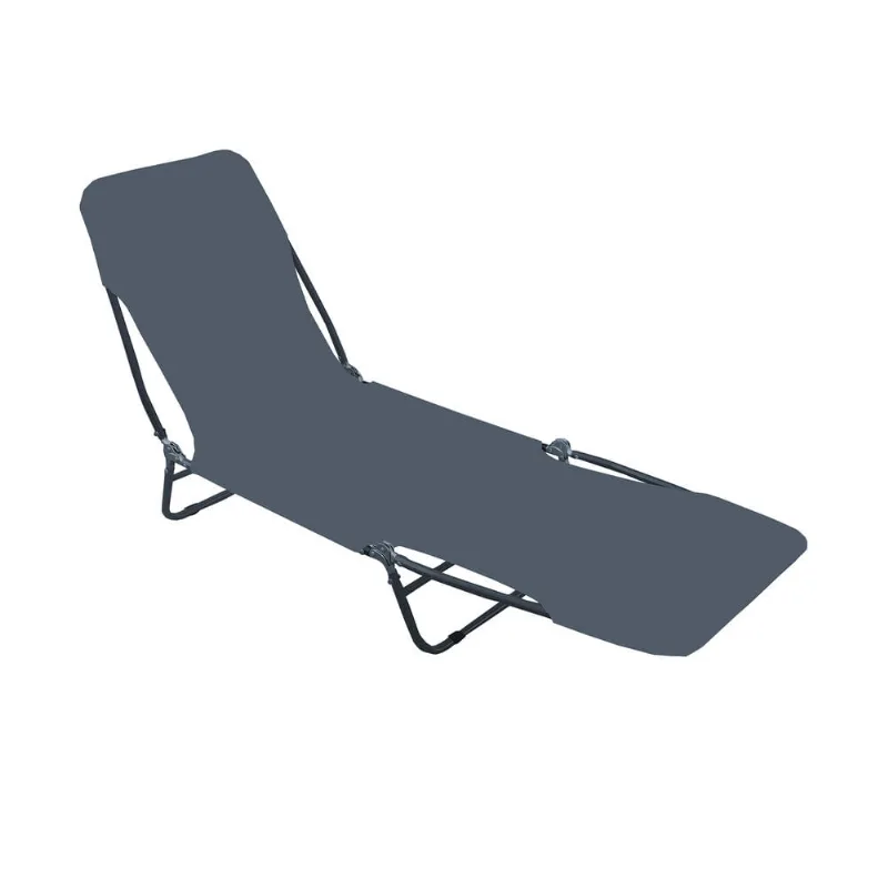 Reposera plegable gris