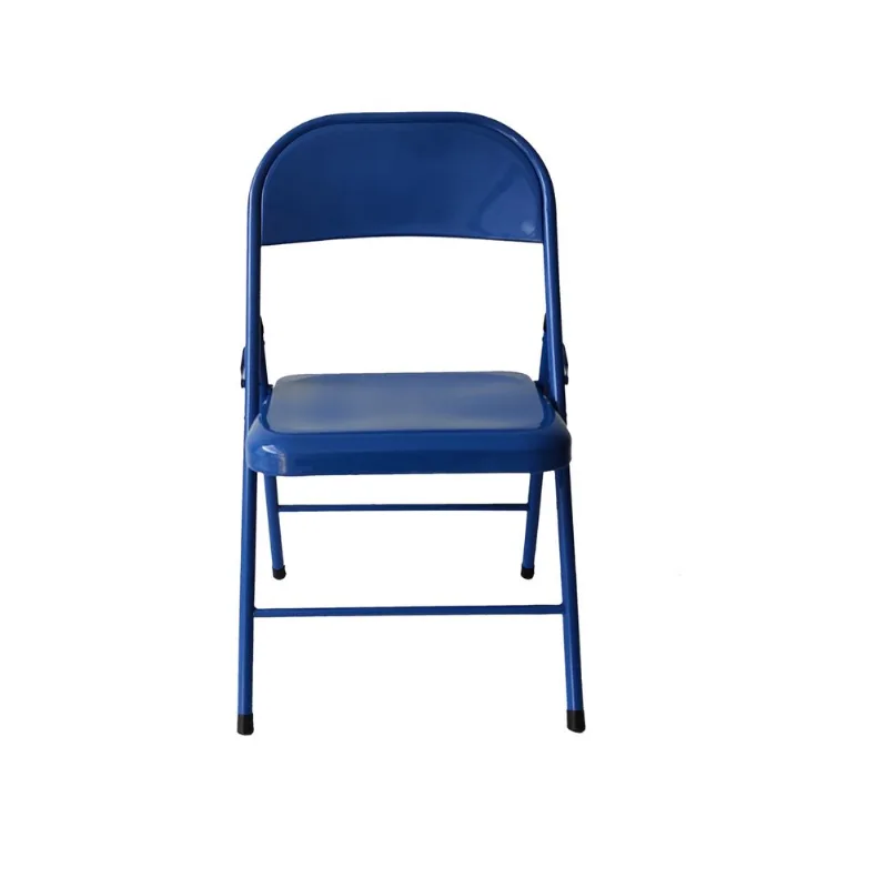 Silla plegable de metal Carrefour Home azul