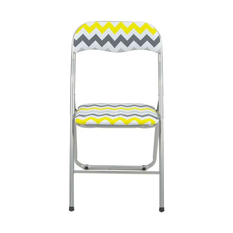 Silla plegable de diseño zigzag