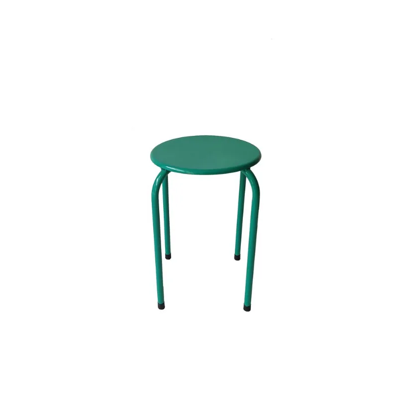 Taburete de acero apilable Carrefour Home verde