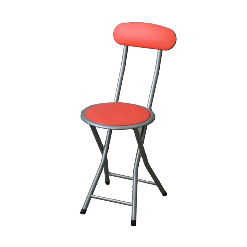 Silla Plegable Acero Y Pvc 888914 Rojo