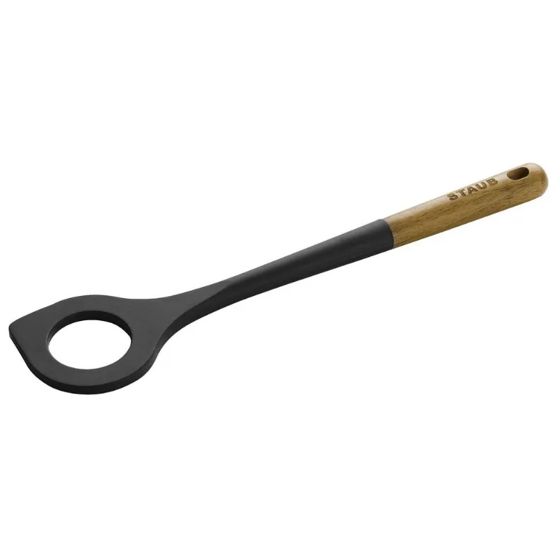 Colher para Risotto, com Cabo de Madeira E Ponta de Silicone