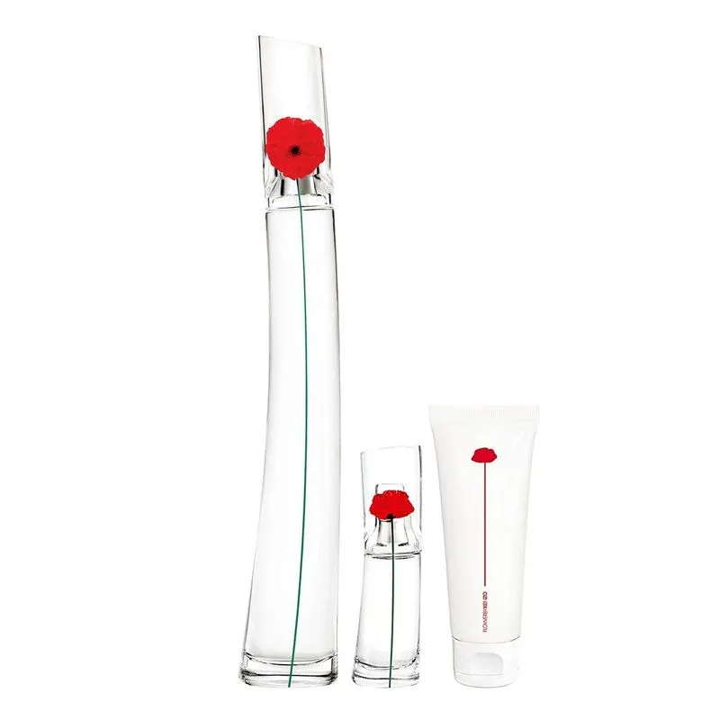 Conjunto Flower by Kenzo Feminino - Eau de Parfum 100ml + Travel Size 15ml + Locao Corporal 75ml