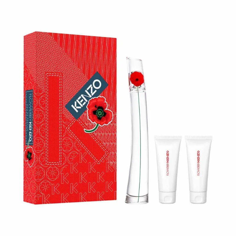 Flower By Kenzo EDP 100 ml + Body Lotion 75 ml y Shower Gel 75 ml