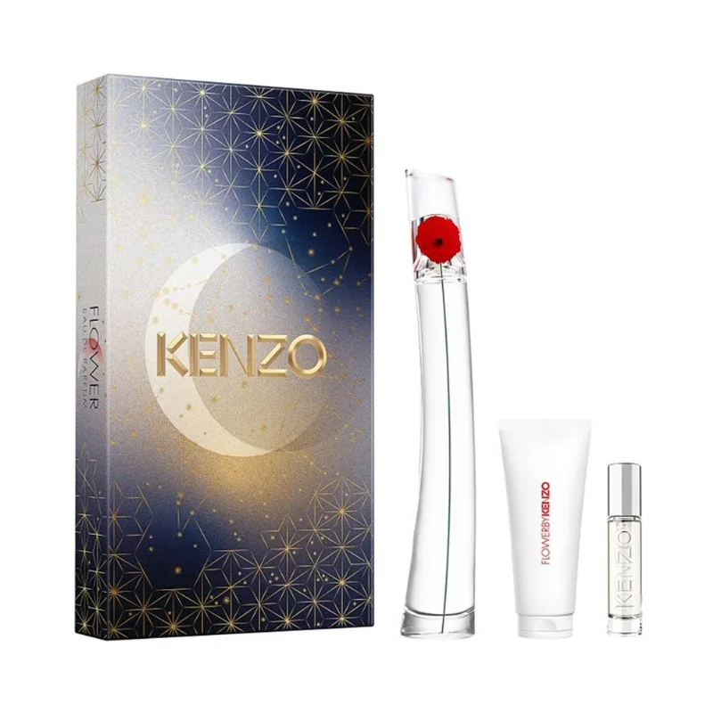 Flower By Kenzo EDP 100 ml + Body Milk 75 ml y EDP 10 ml