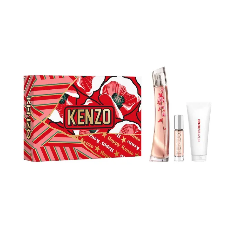 Flower By Kenzo Ikebana Sakura EDP 75 ml + EDP 10 ml + Body Lotion 75 ml