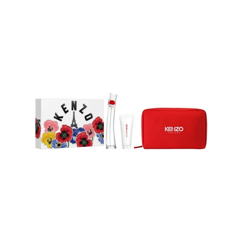 Flower By Kenzo Cofre Edp 50 ml + Body Milk + Pouch 3 Unid