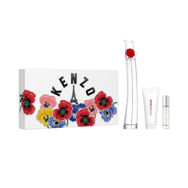 Flower By Kenzo EDP 100 ml + Body Milk 75 ml + EDP 10 ml