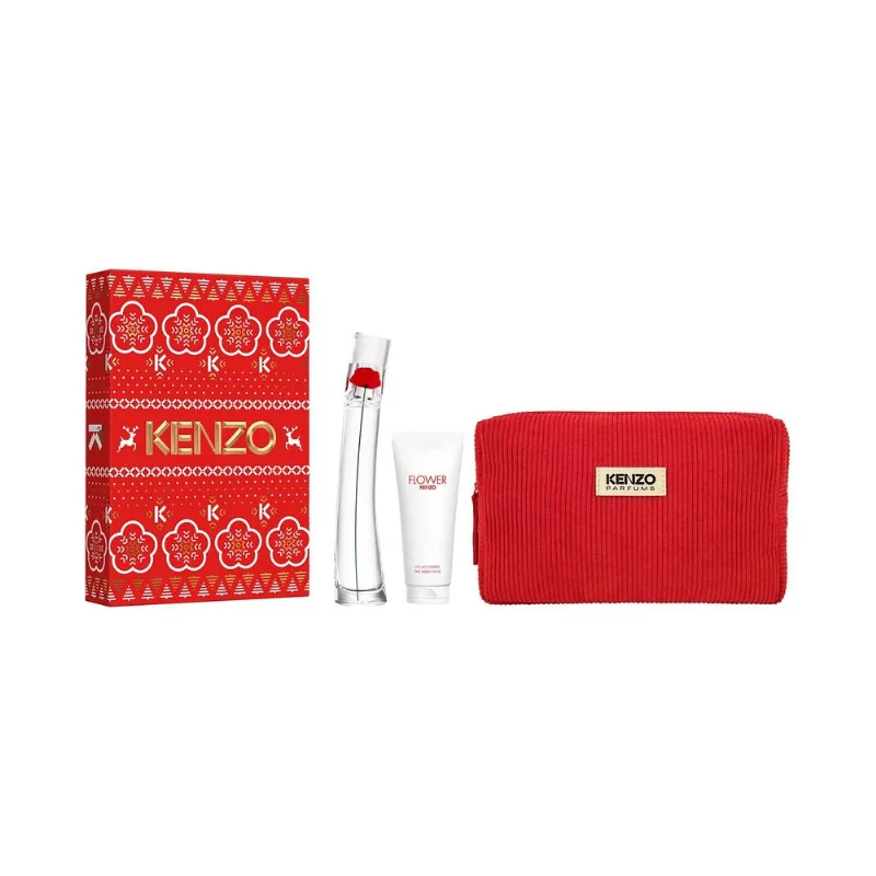 Flower By Kenzo EDP 50 ml + Body Milk 75 ml + Pouch