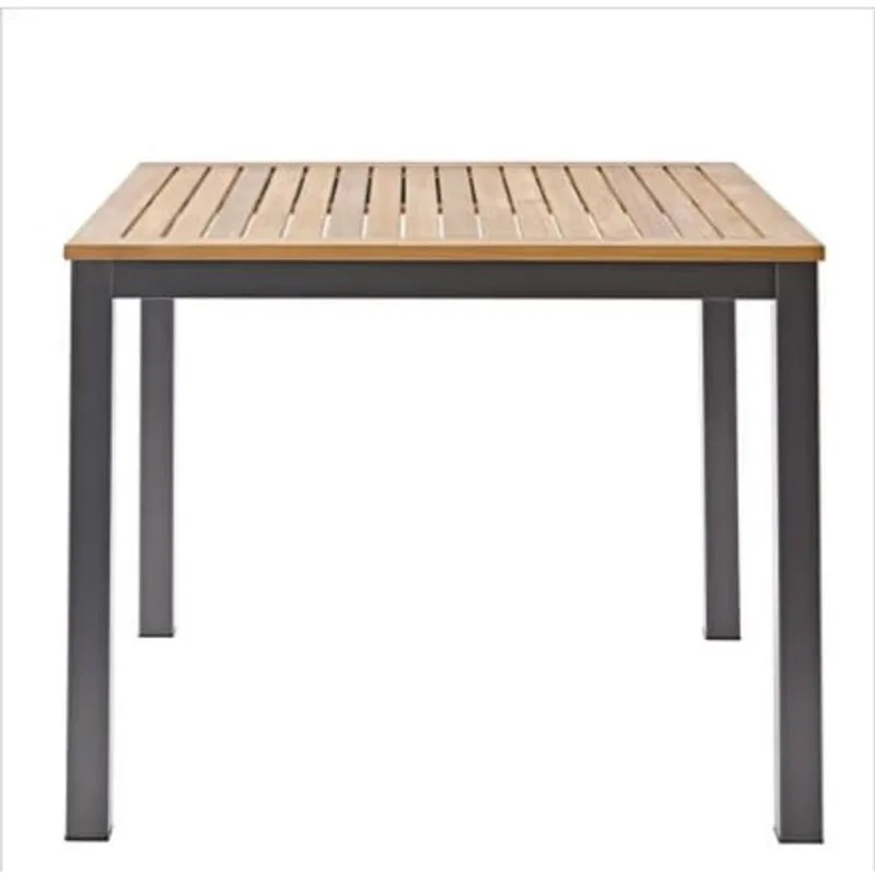 Mesa de Terraza Aluminio Naterial Modelo Oris Marrón 89x89cm