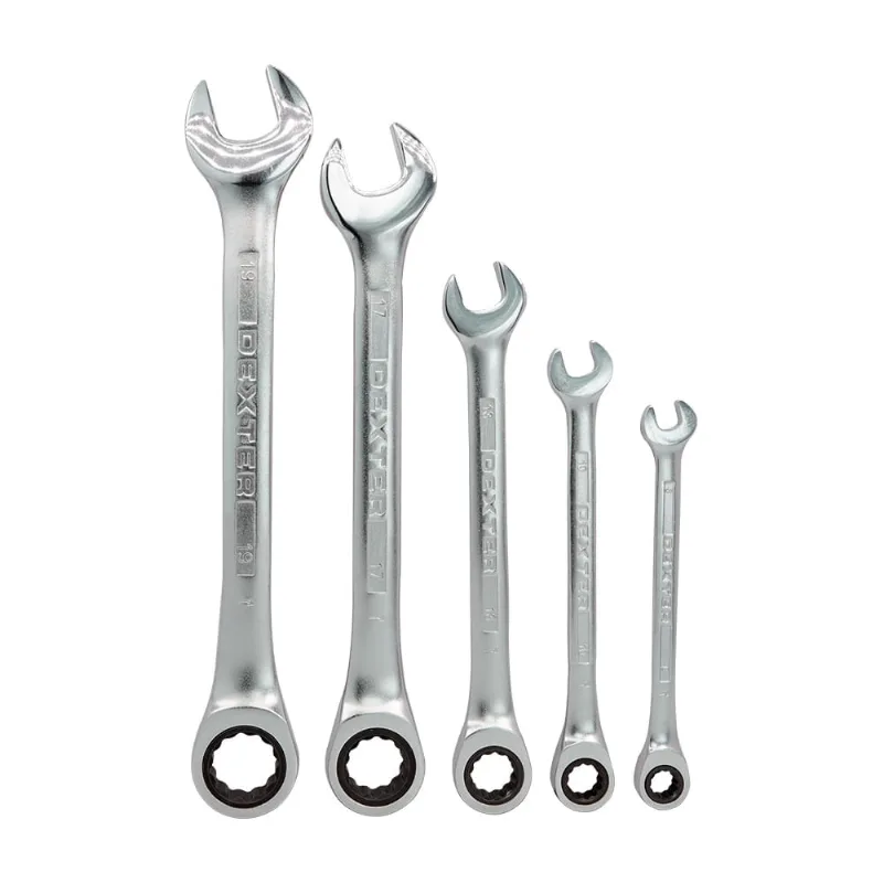 Set llaves con ratchet 5 piezas Dexter