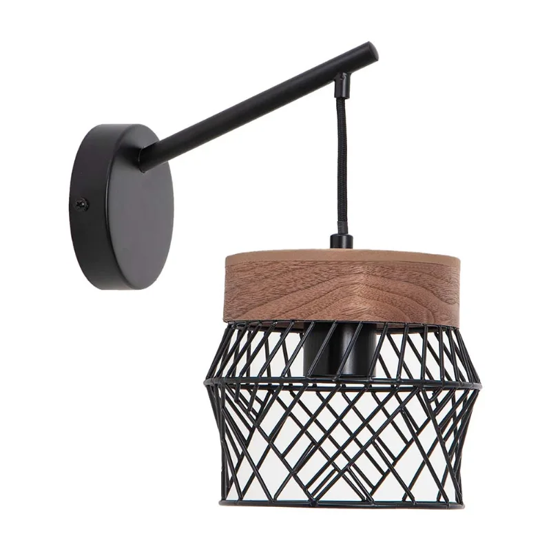 Aplique E27 Kanel Negro Inspire