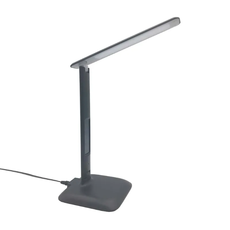 Lámpara de Escritorio Inspire Alex LED 740lm 6500K Negro con Dimmer y Carga USB