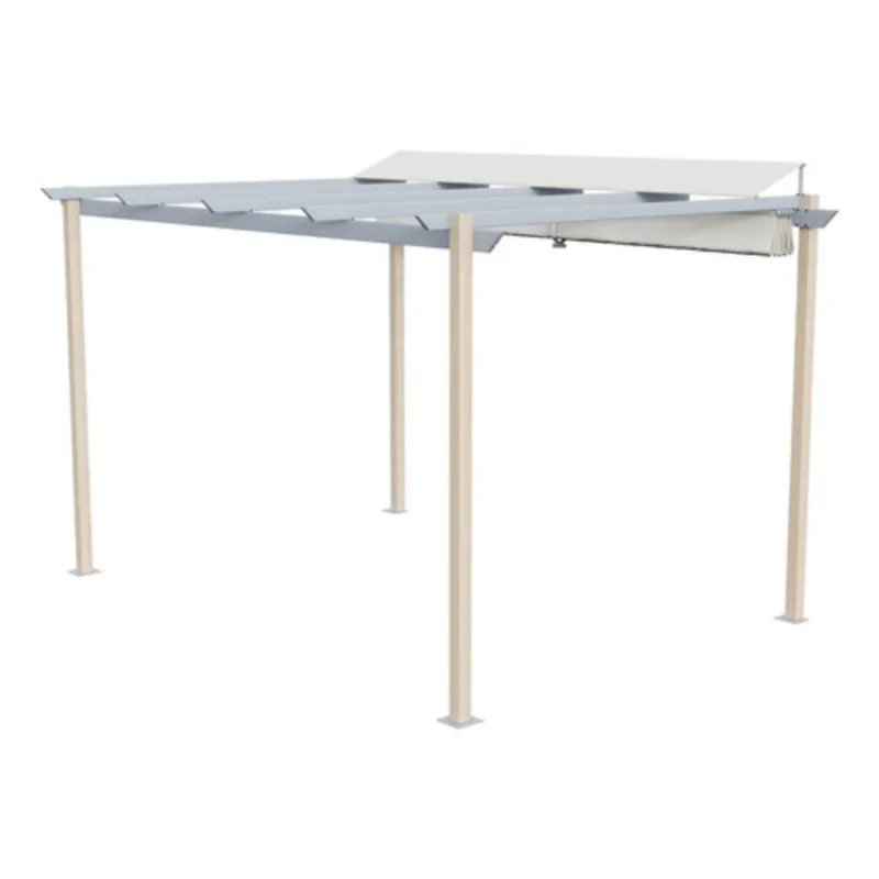 Pergolado Toldo Retrátil Alumínio 400x282x258cm Proteção U.v